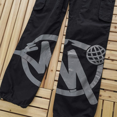 Pantalón Minus Two Cargo Negro/Gris