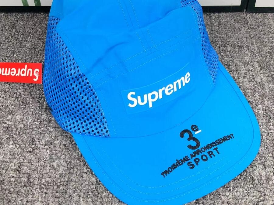 Gorra Supreme Mesh Side Panel Camp Azul