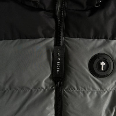 Chamarra Trapstar Decoded Puffer Black/Grey