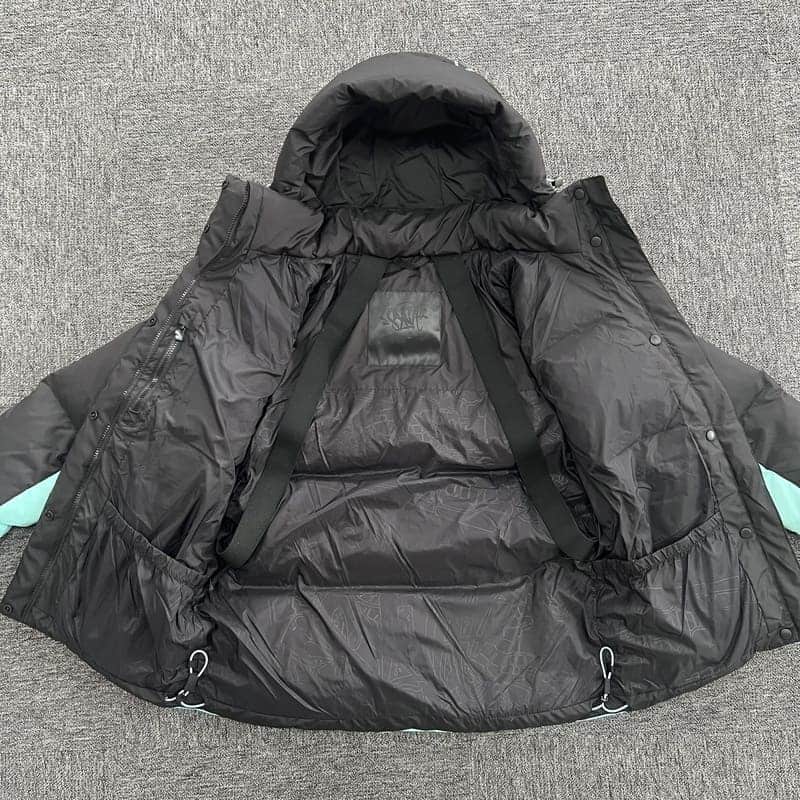 Chamarra Puffer Synaworld Negro/Azul