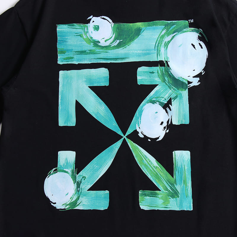 Playera Off-White Black Arrow Painted Cotton Jersey