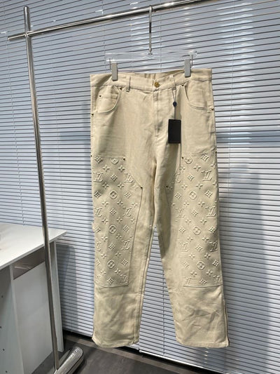 Pantalón Louis Vuitton Monogram Workwear Carpenter Cream