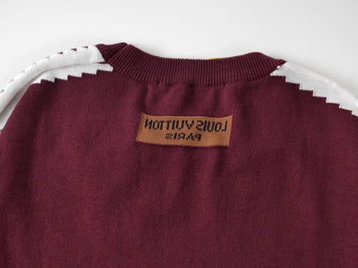 Playera Louis Vuitton Short-Sleeved Cotton Intarsia Crewneck