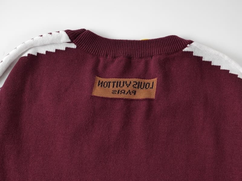 Playera Louis Vuitton Short-Sleeved Cotton Intarsia Crewneck