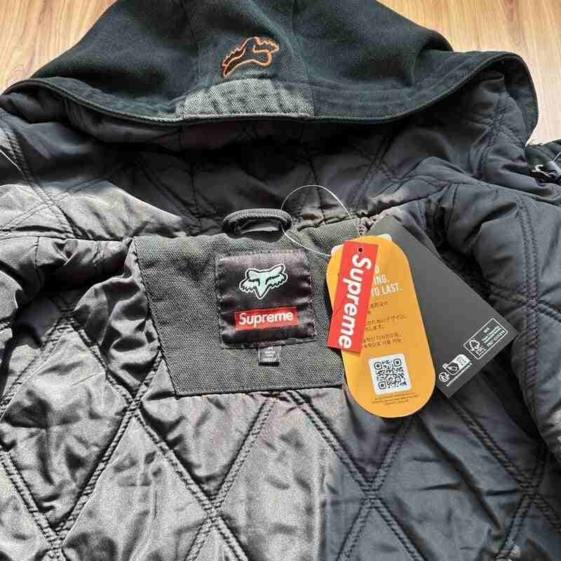 Chamarra Supreme x Fox Racing Hooded Work Black