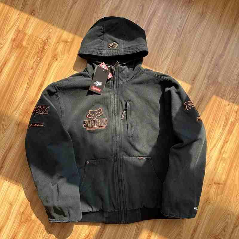 Chamarra Supreme x Fox Racing Hooded Work Black