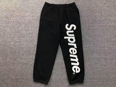 Pantalón Supreme Satin Appliqué Preta