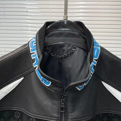 Chamarra Piel Louis Vuitton Leather Mix Biker