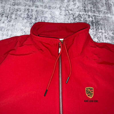 Chamarra Aimé Leon Dore x Porsche Nylon Track Red