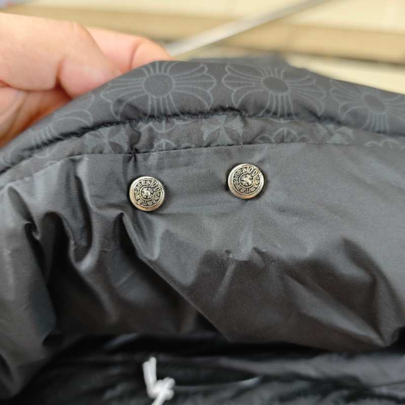 Chamarra Chrome Hearts Monogram Print Puffer Black