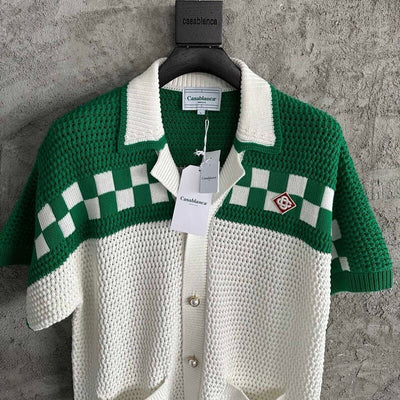Conjunto Casablanca Crochê Blanco/Verde