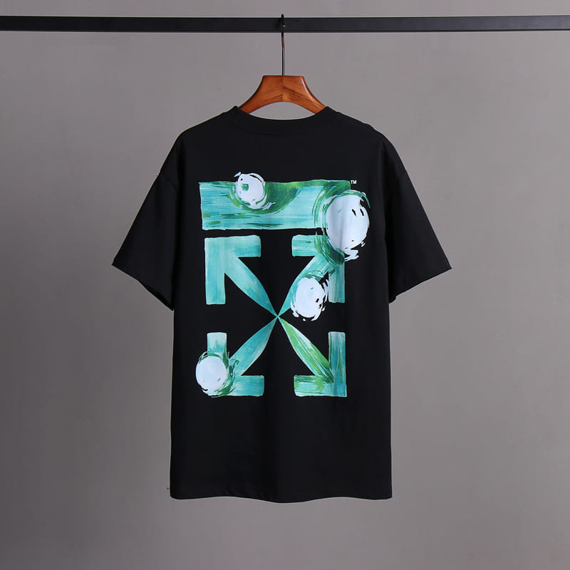 Playera Off-White Black Arrow Painted Cotton Jersey