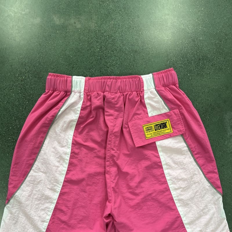 Shorts Corteiz Rosa Blanco