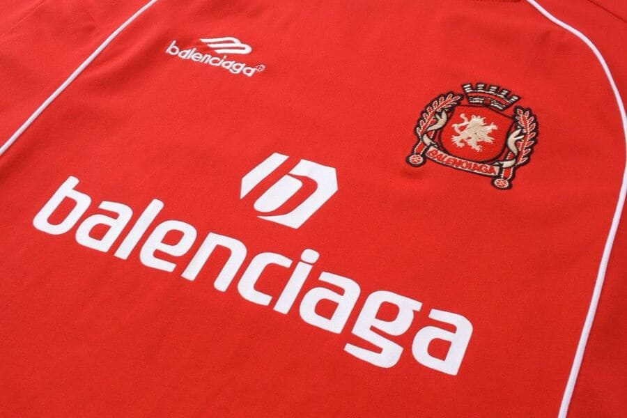 Playera Balenciaga Milaño #10 Soccer Jersey Oversized Red