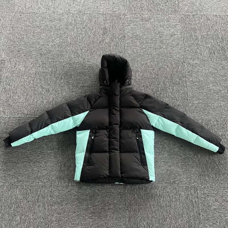 Chamarra Puffer Synaworld Negro/Azul