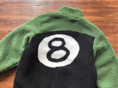Chamarra Stussy 8 Ball Sherpa Dupla Face