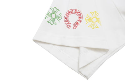 Playera Chrome Hearts Cross Colour Blanca