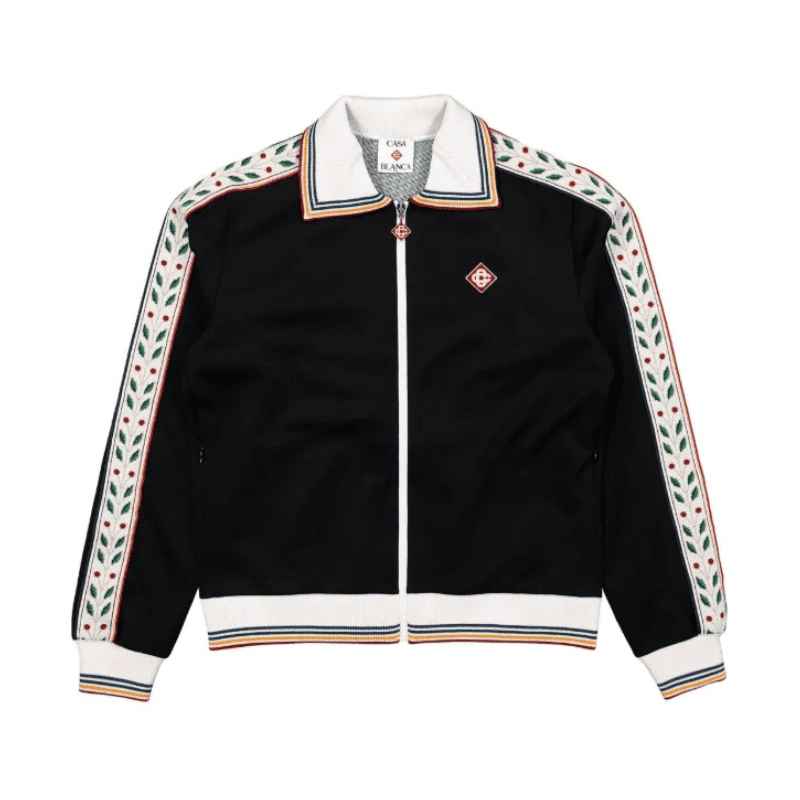 Chamarra Casablanca Sport Logo Preta