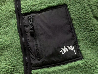 Chamarra Stussy 8 Ball Sherpa Dupla Face