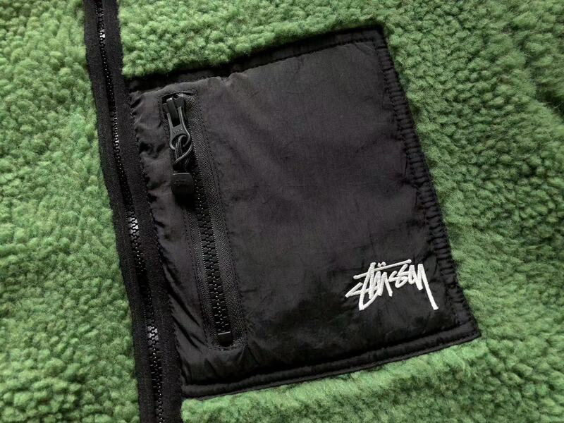 Chamarra Stussy 8 Ball Sherpa Dupla Face