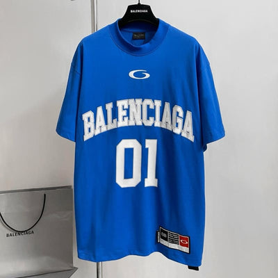 Playera Balenciaga Basketball Series Azul