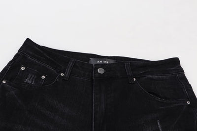 Pantalón Amiri Distressed Varsity Logo Jeans