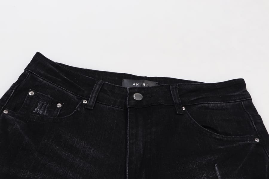 Pantalón Amiri Distressed Varsity Logo Jeans