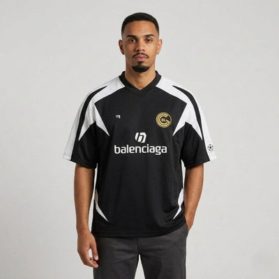 Playera Balenciaga Soccer T-Shirt 'BlackWhite'