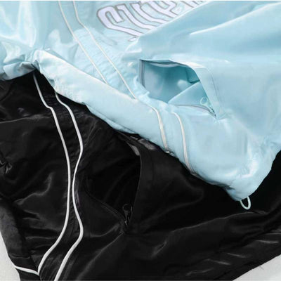 Chamarra Supreme Satin Piping Pullover Black