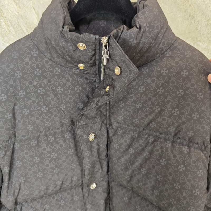 Chamarra Chrome Hearts Monogram Print Puffer Black
