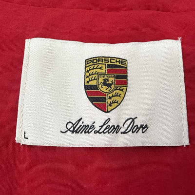 Chamarra Aimé Leon Dore x Porsche Nylon Track Red