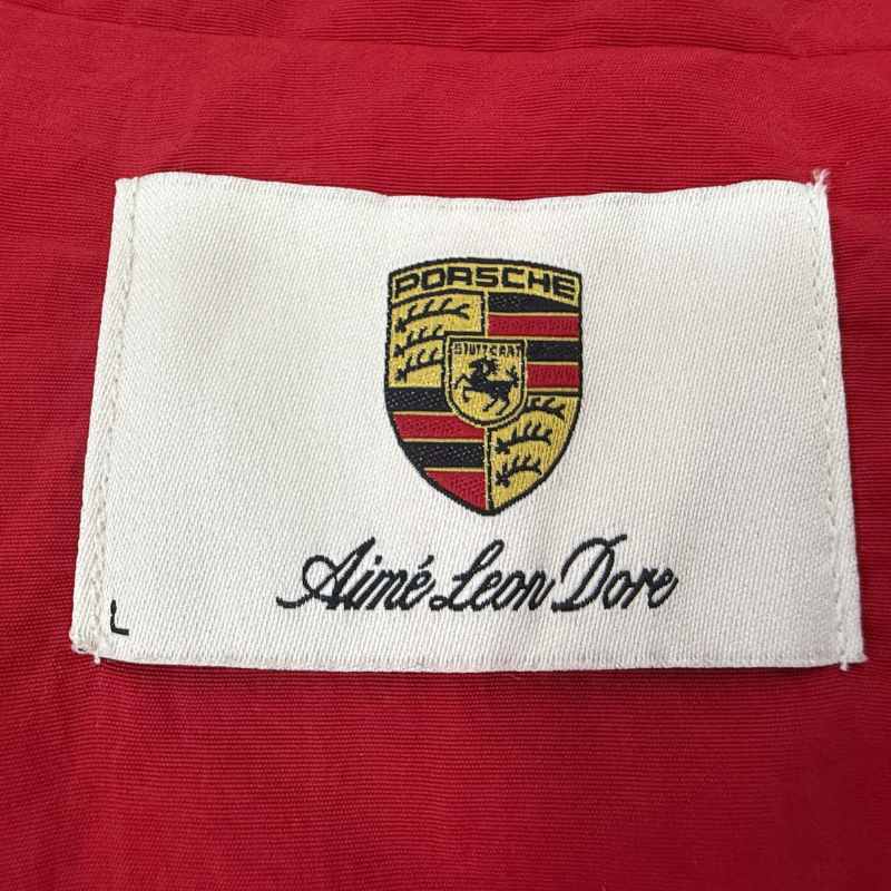 Chamarra Aimé Leon Dore x Porsche Nylon Track Red