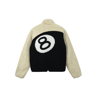 Chamarra Stussy 8 Ball Sherpa Dupla Face