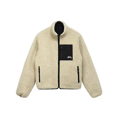 Chamarra Stussy 8 Ball Sherpa Dupla Face