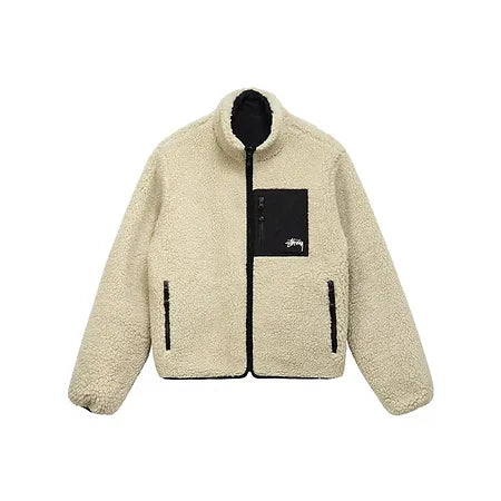 Chamarra Stussy 8 Ball Sherpa Dupla Face