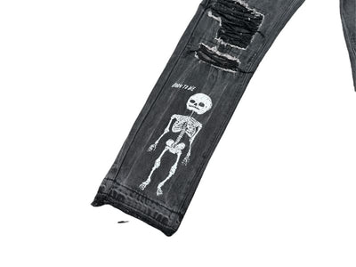 Pantalón Jeans Gallery Dept. Skull Black