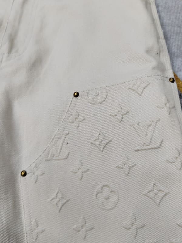 Pantalón Louis Vuitton Monogram Workwear Carpenter Cream