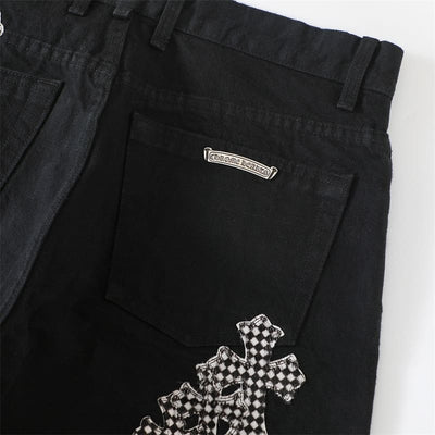 Pantalón Chrome Hearts Jeans Cross Patch Fleurknee