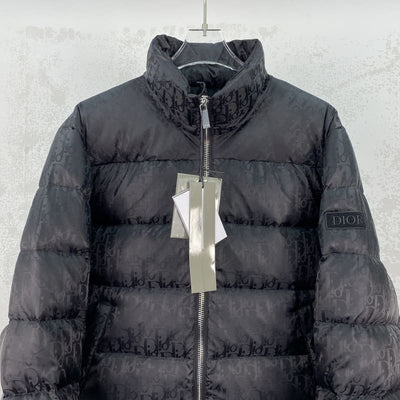 Chamarra Puffer Dior Oblique Negro