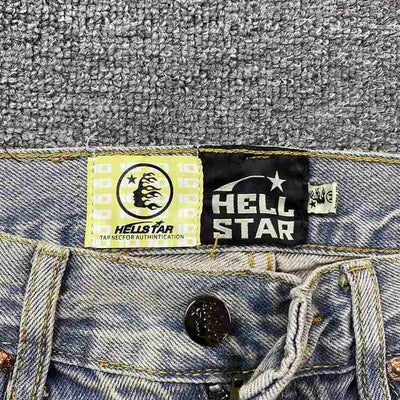 Pantalón Hellstar Torn Jeans Logo