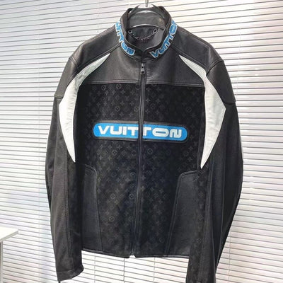 Chamarra Piel Louis Vuitton Leather Mix Biker