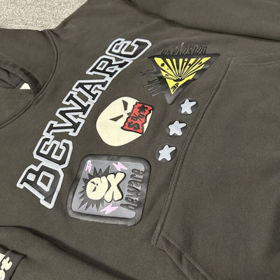 Moletom Broken Planet Beware Hoodie Black