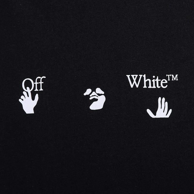 Playera Off-White Peace Worldwide Black