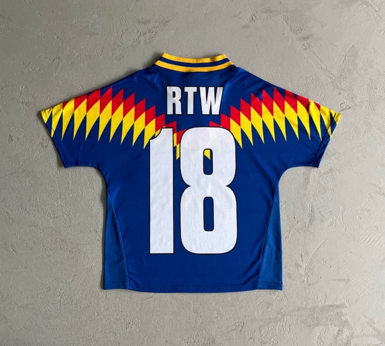 Playera Corteiz Fútbol Azul