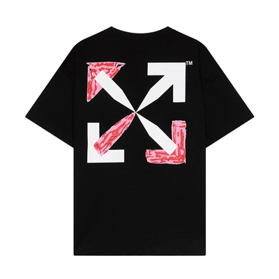 Playera Off-White Black Pink Spray