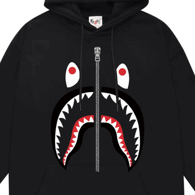 Moletom Bape Shark SS24 Negro