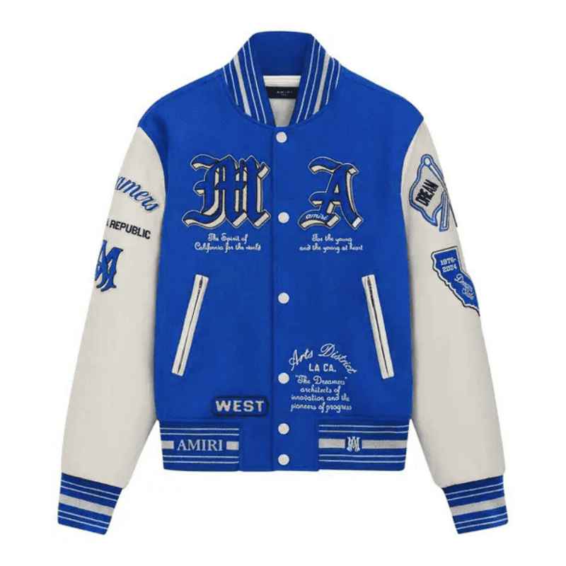 Chamarra Amiri MA Dream Team Varsity Azul