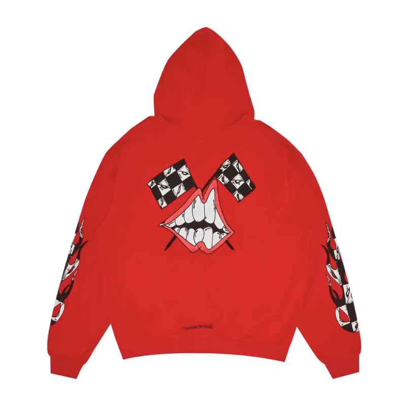 Moletom Chrome Hearts x Matty Boy Flames Rojo