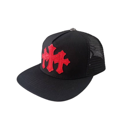 Gorra Chrome Hearts Trucker Cemetery Negro/Rojo
