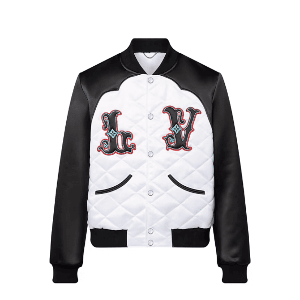 Chamarra Bomber Louis Vuitton Bicolor Satin